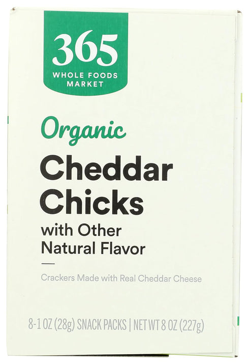 365 8 Pack by Whole Foods Market, Organic Cheddar Chicks Crackers