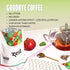 Zest High Caffeine Energy Leaf Blend - Pomegranate Mojito Green Tea - 135mg - 20 Pack Bag - All Natural Coffee