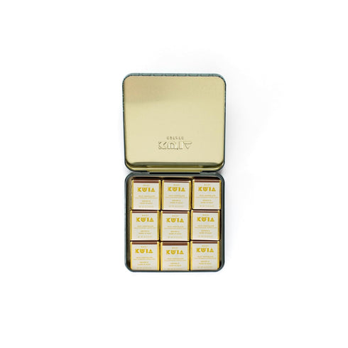 Maui Ku'ia Estate Chocolate, Hawaiian Chocolate Gift Tin, 18 Pieces, Single-Origin Maui