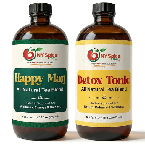 NY Spice Shop Detox Tonic & Happy Man Natural Tea Blend All-Natural