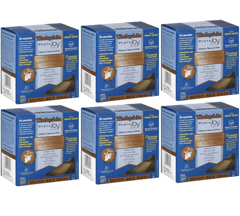 Tinkyada Grand Shell Brown Rice Pasta, Gluten Free, 8 oz Bags (Pack of