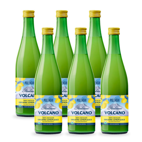 Italian Volcano Lemon Juice 500 ml (16.9 Fl Oz (Pack of 6))