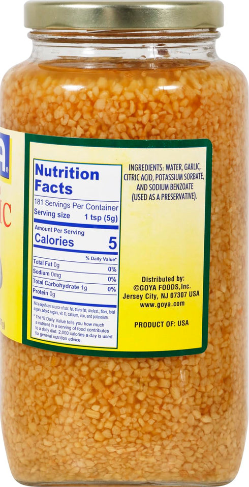 32 oz. Goya Chopped Garlic - jar