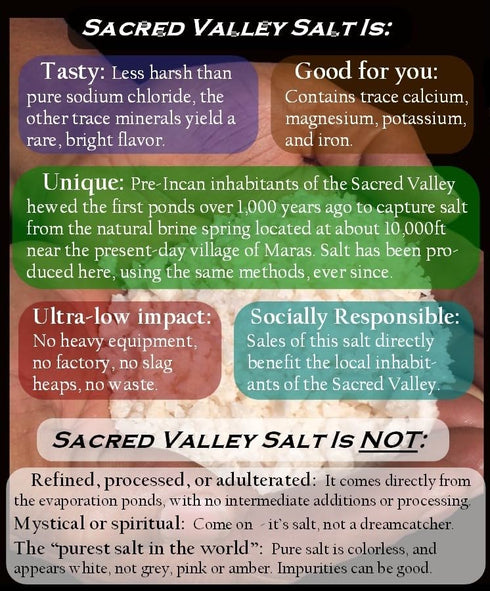 Small Grain Finishing Salt from Sacred Valley - Maras, Peru
