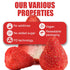 16 Oz Frozen Freeze-Dried Whole Strawberries - Dehydrated Fruit - No Sugar Added, No Additives - Premium Natural