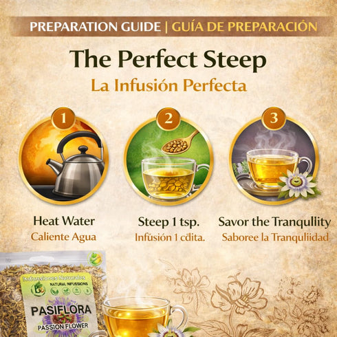 4 oz (113 100% Pasiflora Herbal Tea g) Passionflower Loose Leaf Blend Traditional Herbal Infusion Natural, Wildcrafted