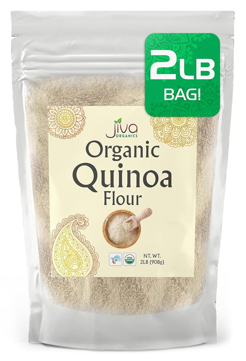 Jiva Organics Premium Quinoa Flour 2 LB Bag - Non GMO
