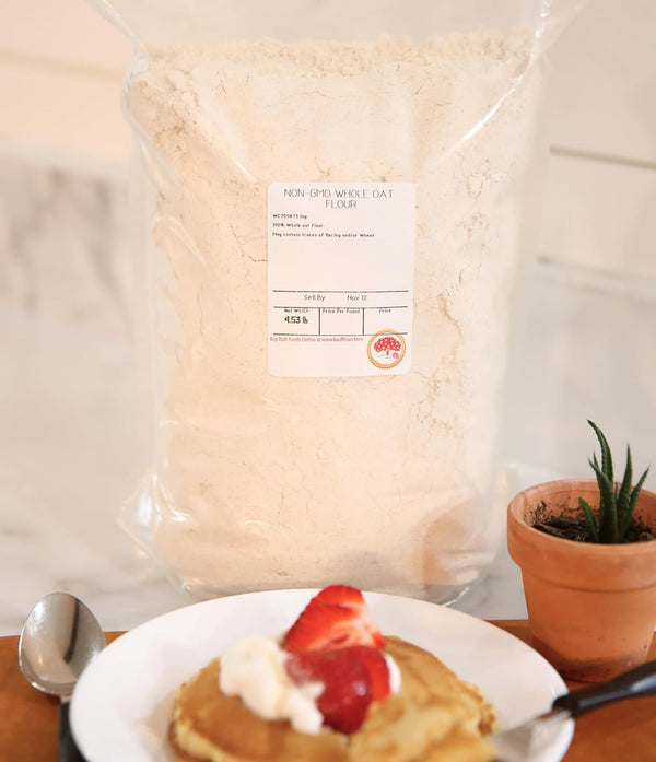 Kauffman Orchards Whole Oat Flour In Bulk, 3 Pound Bag