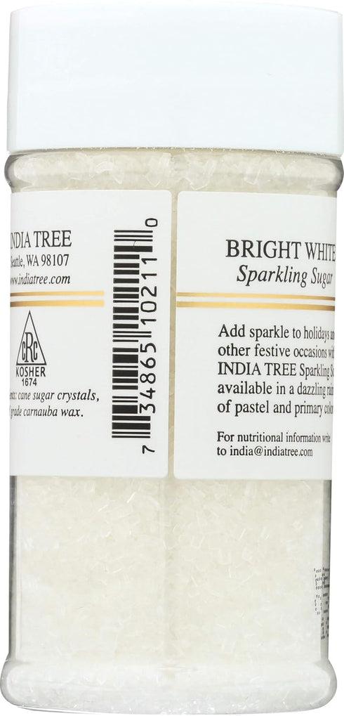 3.5 OZ INDIA TREE White Decorating Sugar