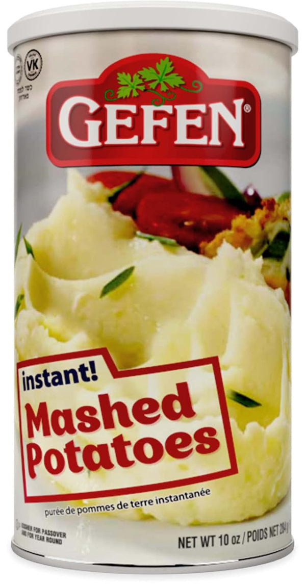 Gefen Instant Idaho Mashed Potatoes, 10oz "Resealable Canister", Dairy Free, Gluten Free,
