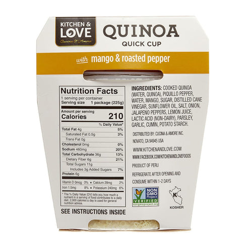 6-Pack) Quinoa Quick Cups (Mango & Roasted Peppers