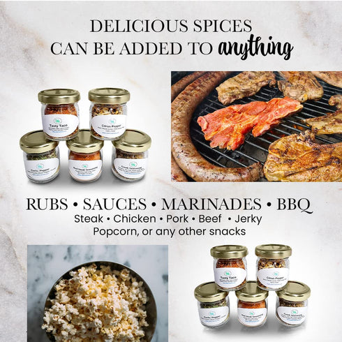 C&J Farms Texas Artisan Seasonings Set- 10 C&J Farms Texas Gourmet Artisan Seasonings Gift of Seasonings Gift Pc.