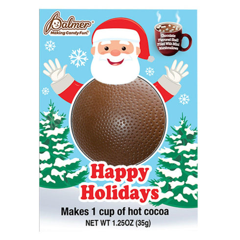 Palmer Hot Chocolate Bomb with Marshmallows, Milk Chocolate Shell Filled with Marshmallows,