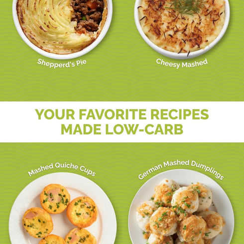 (12 Pack 6) Palmini Mashed | Low-Carb, Low-Calorie Hearts of Palm Mash | Keto, Gluten Free, Vegan, and Non-GMO | As