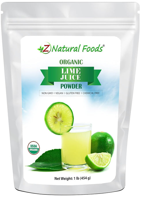 Organic Lime Juice Powder - Superfood Drink Mix Supplement For Drinks, Baking