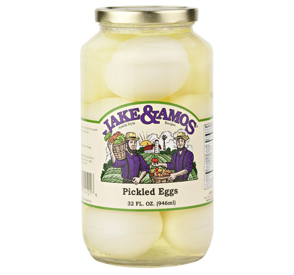 Jake & Amos Pickled Eggs, 32 Oz. Jar (Pack of 2)