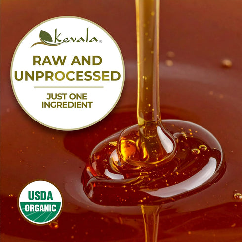 3pack 16 oz, Kevala Organic Raw Oaxaca Honey - Glass Jar Natural Sweetener for Meals and Drinks with no Pesticides
