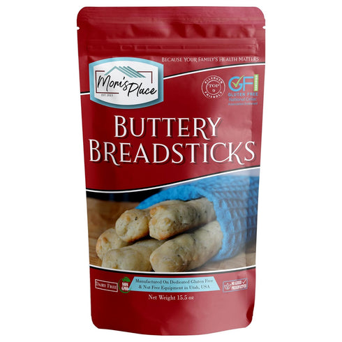 Mom's Place Gluten-Free Buttery Breadsticks Mix, Easy to Make, Nut Free, Dairy