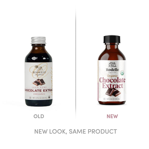 RODELLE Organics Pure Chocolate Extract - 2 Fl Oz