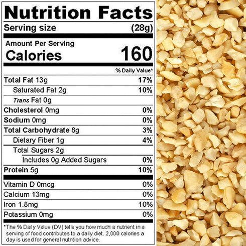 Packed 5 lbs. (80 oz.) Cashews Fresh Quality Brazilian, Chopped raw nuts, in Resealable Bag, Kind to your Body, Healthy