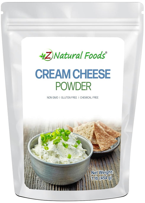 Z Natural Foods Cream Cheese Powder, Instant Shelf Stable Cream Cheese, Made