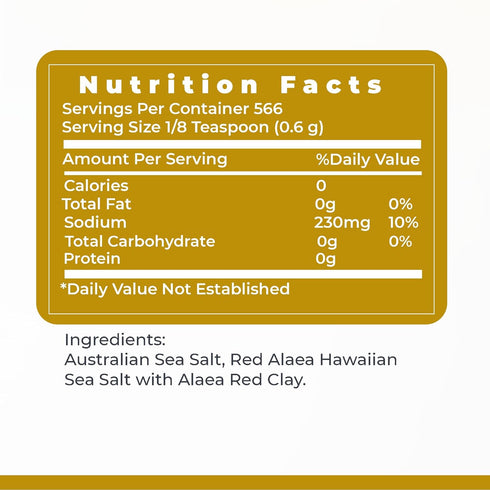 12 oz Premier Research Labs Pink Salt - Hawaiian Red Alaea Sea Salt Blend for Food, Cooking, and Eating - Flaky