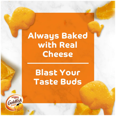 Pack 1 oz Packs, 30 Goldfish Bold Mix Variety Snack Crackers, Snack Ct Box