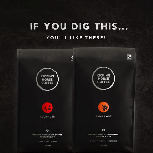 2.2 35.2 Kicking Horse Coffee, Cliff Hanger Espresso, Medium Roast, Whole Bean, Pound - Certified Organic, Fairtrade