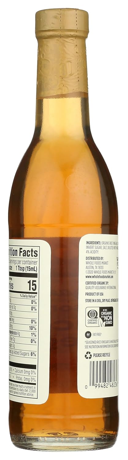 365 12.7 oz, 12.7 oz by Whole Foods Market, Organic Rice Vinegar, Seasoned, fl