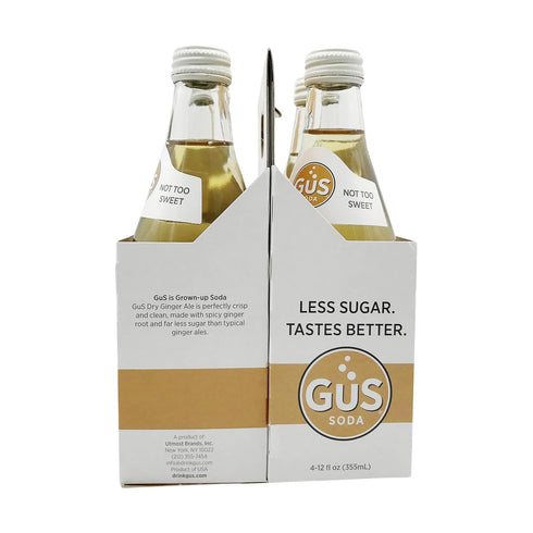 4pk Gus Soda Soda Ginger Ale Xtra Dry