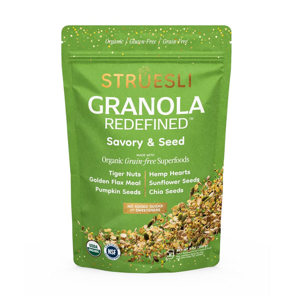 Struesli Savory & Seed Organic Granola, Nut, Grain & Gluten Free, Healthy