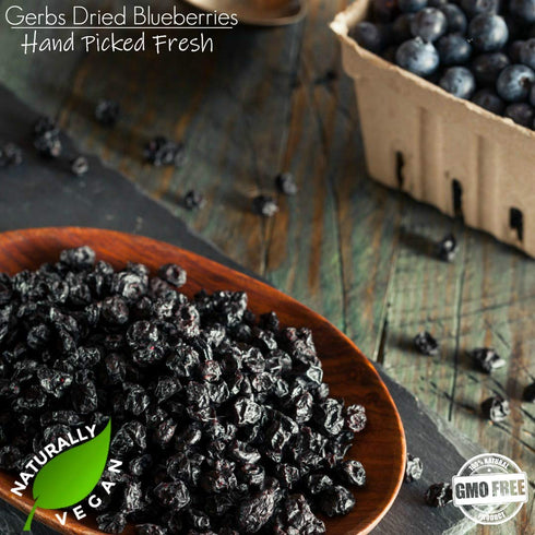 2 lbs. 14 Gerbs Dried Sweetened Blueberries | Unsulfured, No Artificial Additives, Resealable Bag | Naturally Sweet