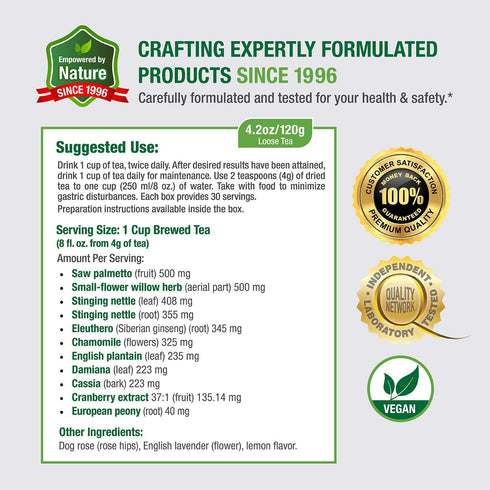 Bell Ezee Flow Urinary Support Tea for Men -A Natural Solution - Helps Ease The Flow and Normalize Urinary Frequency