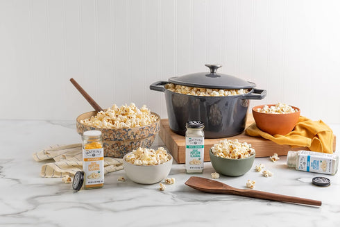 Watkins Popcorn Seasoning Multi-Flavor Variety Pack, 3-Pack (1 White Cheddar, 1 Butter/Salt, 1 Ranch)