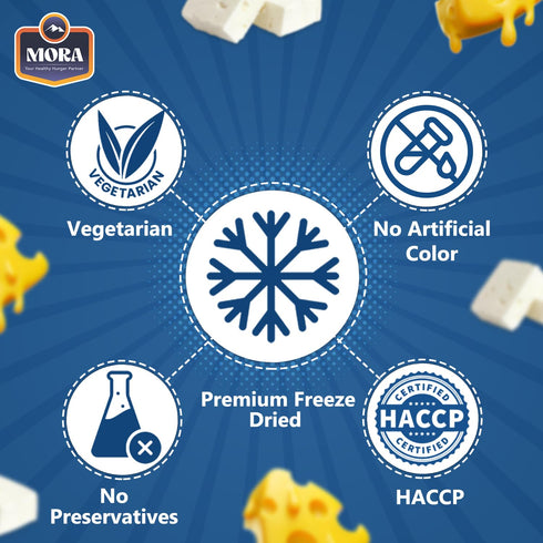 Mora Cheesy Paneer - Ready To Eat Premium Freeze Dried Instant Meal, Microwavable, Effortless Cooking, Gluten-free