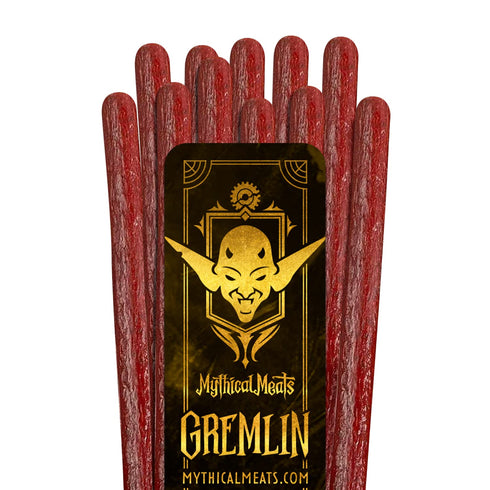 Mythical Meats Humanoid Flavor Gremlin 12-Pack Snack Sticks Barbeque Chicken and Beef
