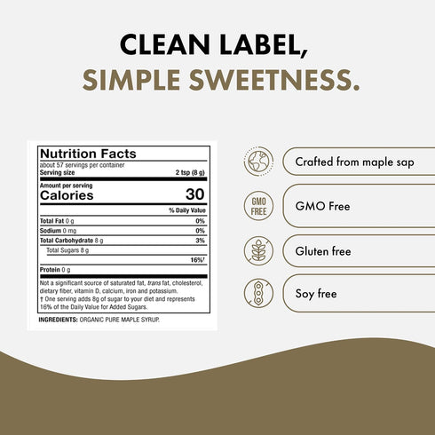 16 oz, 2 Pack Solspring Organic Maple Sugar, Granuated, Made in U.S.A, Sugar Alternative, Certified USDA Organic, Dr.