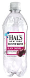 Hal's New York Seltzer Carbonated Black Cherry Flavored Sparkling Water, Zero Sugar, Zero Calorie, Zero