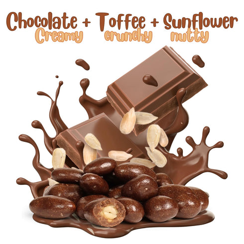2 lbs Milk Chocolate Toffee Coated Sunflower by It's Delish, Bulk Bag | Milk Chocolate Covered Candy Nuts Bulk