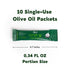 Packets 10 Packs (0.34 Oz Olive Oil - Olizzi Premium Organic Extra Virgin, New Harvest, Award Winning, Early Harvest