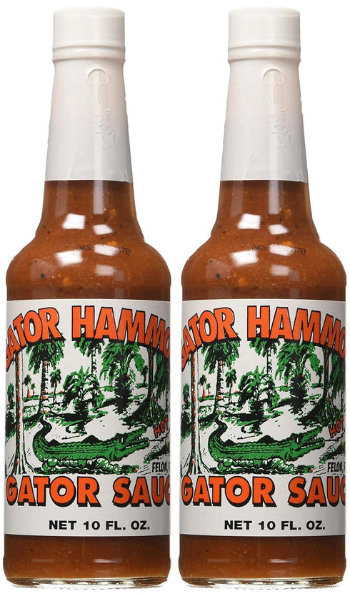 Generic Gator Hammock Gator Sauce, Hot Pepper Sauce with Garlic and Spices, 10
