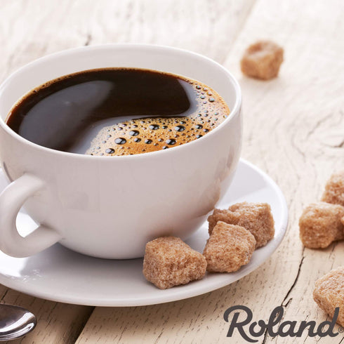 35.2 Pack 1 Roland Foods Demerara Rough Cut Brown Sugar Cubes, Specialty Imported Food, Ounce Box