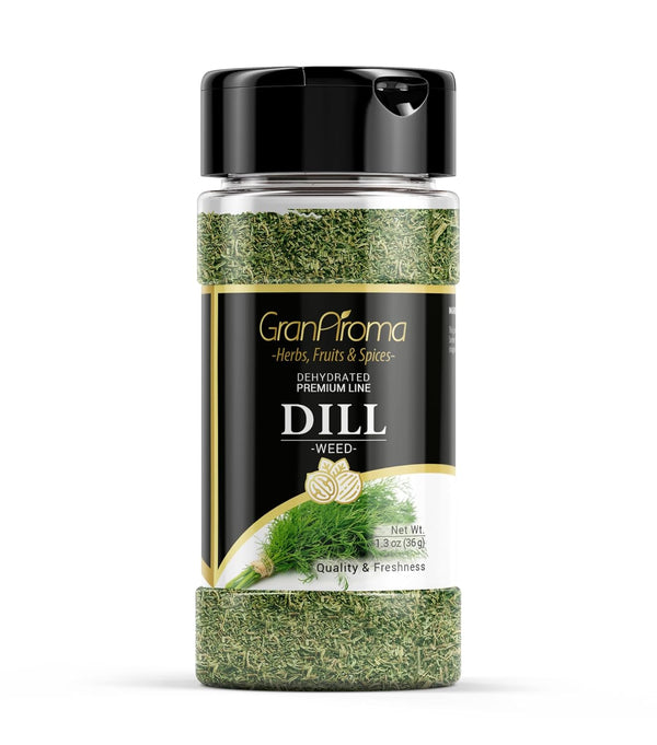 GranAroma Dill Weed, 1.3 oz, Light Taste Garnish for Pickling