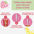 4 Pack, 12 oz. JOYBA Strawberry Rose Bubble Tea with Botanicals, fl. Cups