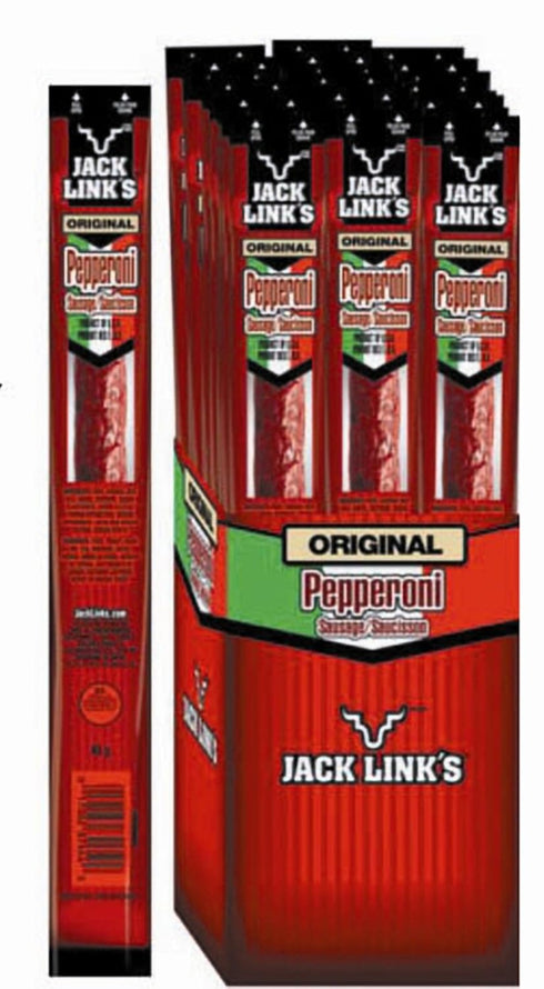 20-22g Packages Jack Link's Pepperoni Sausage Wrapped Sticks (Original)