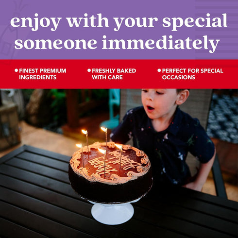 7 Frozen Davids Cookies Chocolate Fudge Cake - Delicious Birthday Cakes and Treats for Delivery - Fresh Bakery Dessert