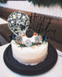 Black Happy Birthday Cake Topper Set, 11 PCS Acrylic Topper, Confetti Balloon, Cool Stars, Cupcake Picks for Dad Man