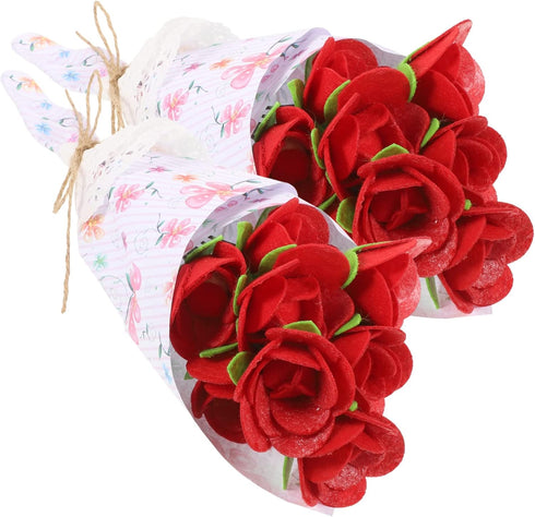 ARTIBETTER 2 Sets Bouquet Material Package Rose Wildflower Bouquet Roses Flowers Kids