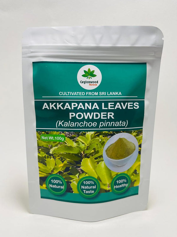 Ceylonwood Herbals Organic Kalanchoe pinnata Leaves Powder 100g (Bryophyllum Pinnatum), Miracle leaf air plants