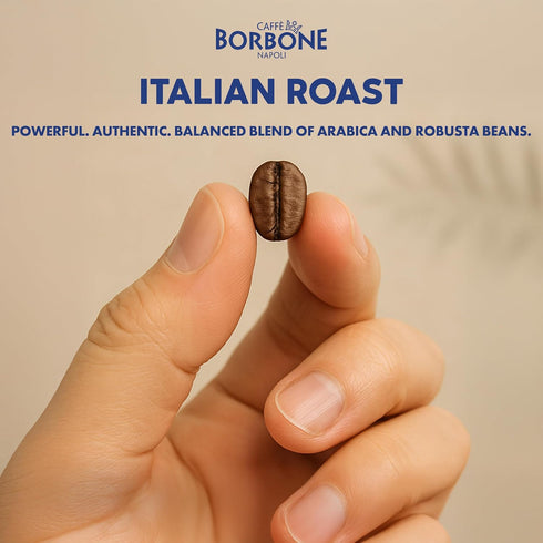 (60 Count) Caff Borbone Italian Roast Coffee Medium Dark Roast, Arabica & Robusta Blend, Roasted in Italy for a Bold